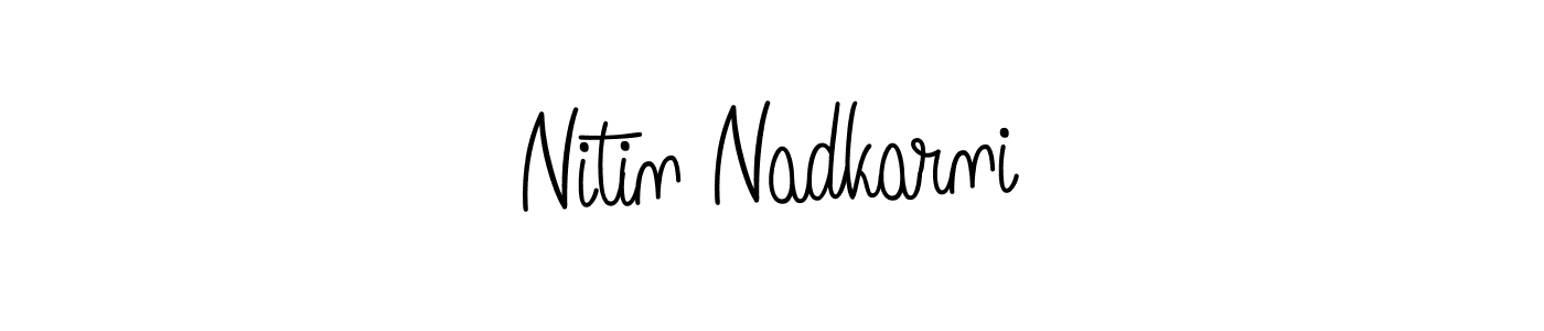 How to Draw Nitin Nadkarni signature style? Angelique-Rose-font-FFP is a latest design signature styles for name Nitin Nadkarni. Nitin Nadkarni signature style 5 images and pictures png