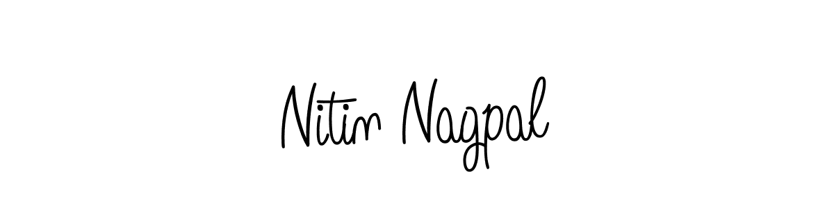 How to Draw Nitin Nagpal signature style? Angelique-Rose-font-FFP is a latest design signature styles for name Nitin Nagpal. Nitin Nagpal signature style 5 images and pictures png