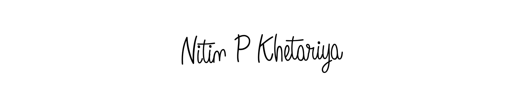 This is the best signature style for the Nitin P Khetariya name. Also you like these signature font (Angelique-Rose-font-FFP). Mix name signature. Nitin P Khetariya signature style 5 images and pictures png