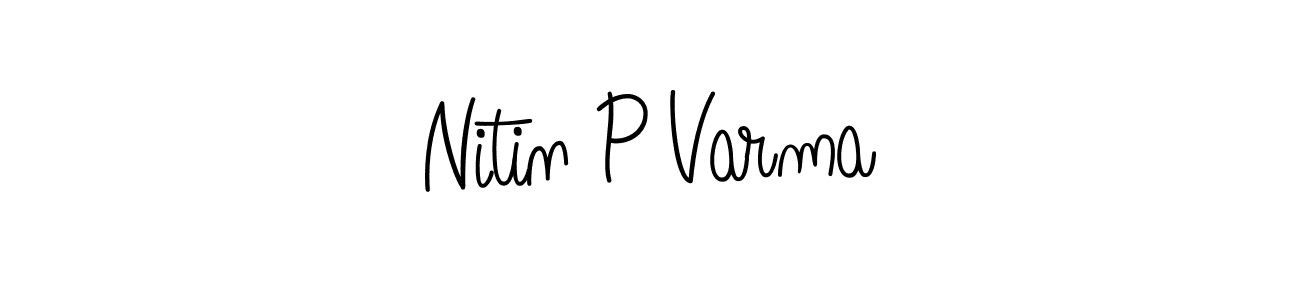 Also we have Nitin P Varma name is the best signature style. Create professional handwritten signature collection using Angelique-Rose-font-FFP autograph style. Nitin P Varma signature style 5 images and pictures png