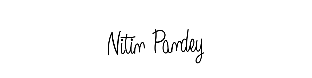 Design your own signature with our free online signature maker. With this signature software, you can create a handwritten (Angelique-Rose-font-FFP) signature for name Nitin Pandey. Nitin Pandey signature style 5 images and pictures png
