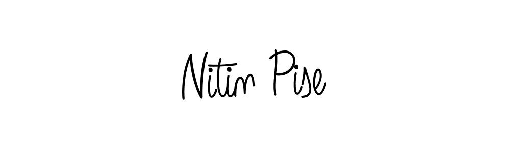 How to make Nitin Pise signature? Angelique-Rose-font-FFP is a professional autograph style. Create handwritten signature for Nitin Pise name. Nitin Pise signature style 5 images and pictures png