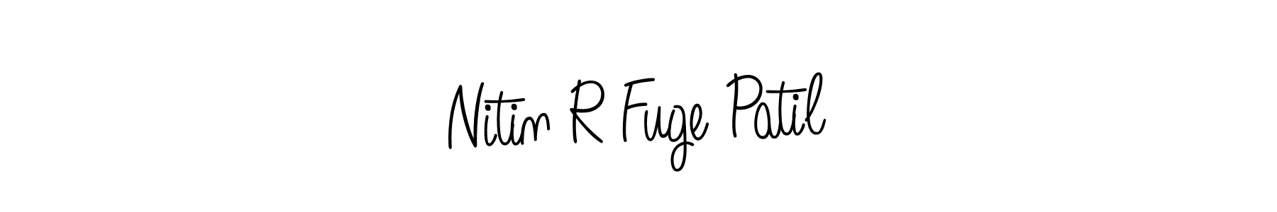 Design your own signature with our free online signature maker. With this signature software, you can create a handwritten (Angelique-Rose-font-FFP) signature for name Nitin R Fuge Patil. Nitin R Fuge Patil signature style 5 images and pictures png