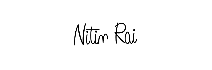 Nitin Rai stylish signature style. Best Handwritten Sign (Angelique-Rose-font-FFP) for my name. Handwritten Signature Collection Ideas for my name Nitin Rai. Nitin Rai signature style 5 images and pictures png