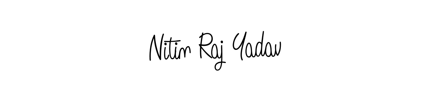This is the best signature style for the Nitin Raj Yadav name. Also you like these signature font (Angelique-Rose-font-FFP). Mix name signature. Nitin Raj Yadav signature style 5 images and pictures png
