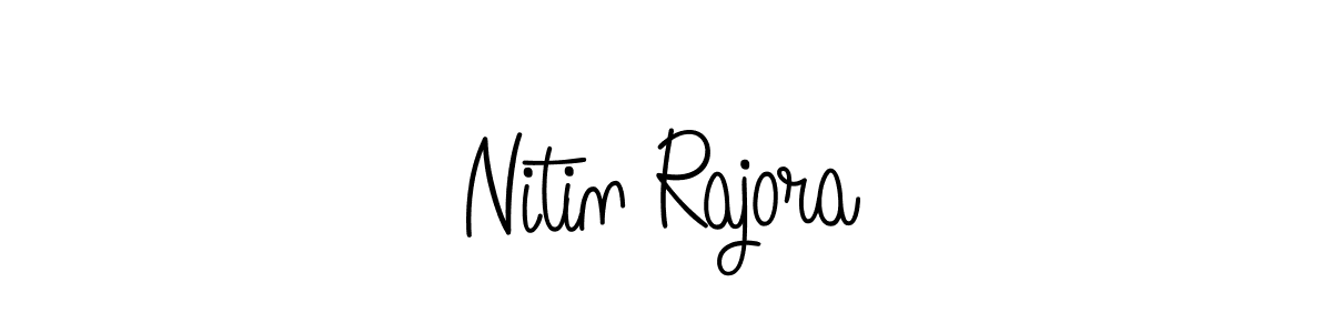 Design your own signature with our free online signature maker. With this signature software, you can create a handwritten (Angelique-Rose-font-FFP) signature for name Nitin Rajora. Nitin Rajora signature style 5 images and pictures png