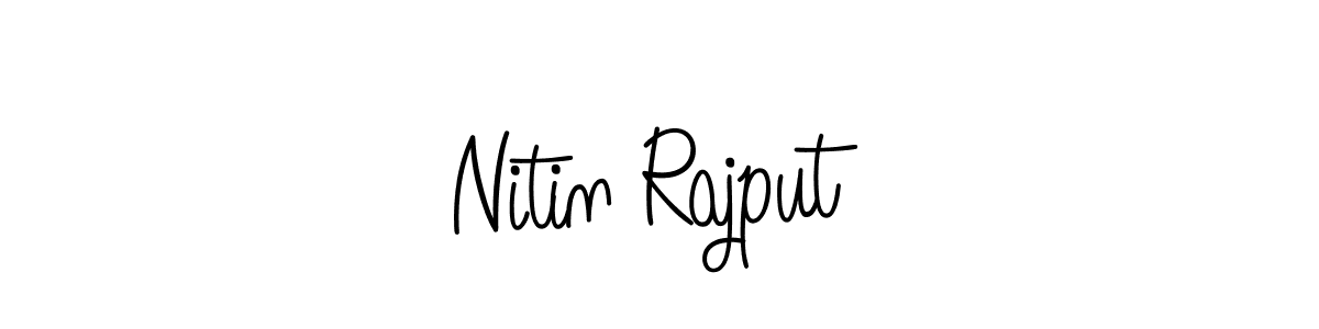 Design your own signature with our free online signature maker. With this signature software, you can create a handwritten (Angelique-Rose-font-FFP) signature for name Nitin Rajput. Nitin Rajput signature style 5 images and pictures png