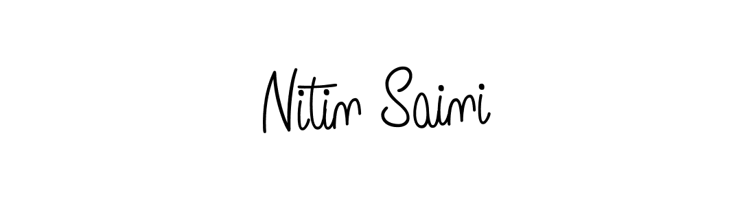 Make a short Nitin Saini signature style. Manage your documents anywhere anytime using Angelique-Rose-font-FFP. Create and add eSignatures, submit forms, share and send files easily. Nitin Saini signature style 5 images and pictures png