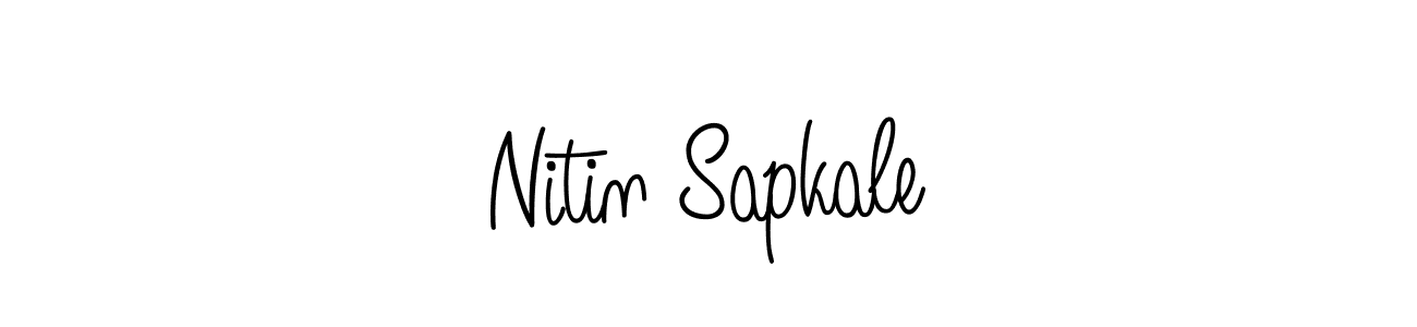 Also You can easily find your signature by using the search form. We will create Nitin Sapkale name handwritten signature images for you free of cost using Angelique-Rose-font-FFP sign style. Nitin Sapkale signature style 5 images and pictures png