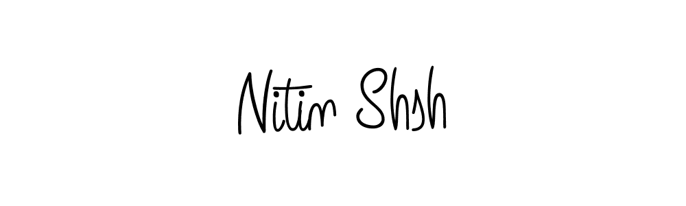 Nitin Shsh stylish signature style. Best Handwritten Sign (Angelique-Rose-font-FFP) for my name. Handwritten Signature Collection Ideas for my name Nitin Shsh. Nitin Shsh signature style 5 images and pictures png