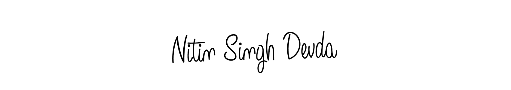 Create a beautiful signature design for name Nitin Singh Devda. With this signature (Angelique-Rose-font-FFP) fonts, you can make a handwritten signature for free. Nitin Singh Devda signature style 5 images and pictures png