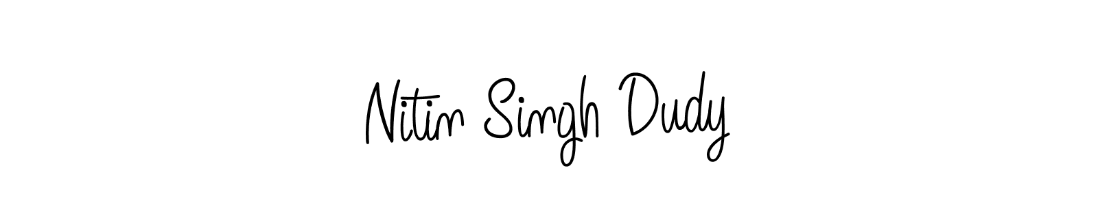 Also we have Nitin Singh Dudy name is the best signature style. Create professional handwritten signature collection using Angelique-Rose-font-FFP autograph style. Nitin Singh Dudy signature style 5 images and pictures png