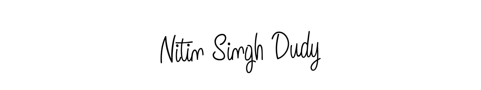 Also we have Nitin Singh Dudy name is the best signature style. Create professional handwritten signature collection using Angelique-Rose-font-FFP autograph style. Nitin Singh Dudy signature style 5 images and pictures png