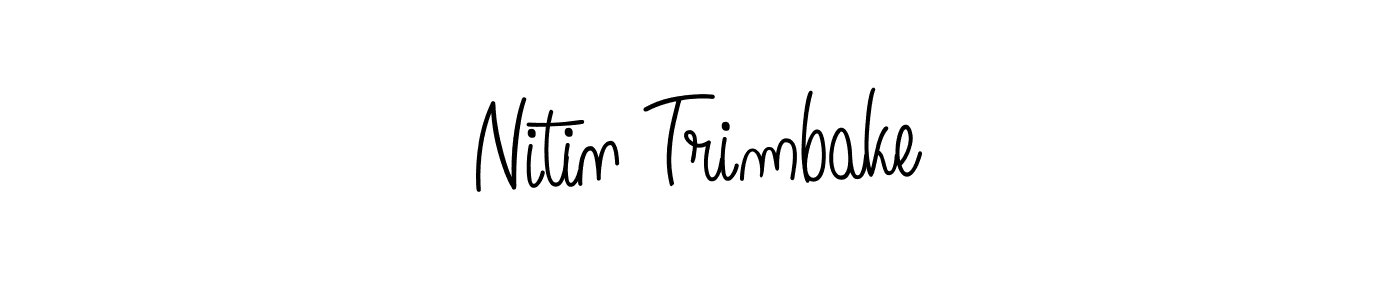 Also we have Nitin Trimbake name is the best signature style. Create professional handwritten signature collection using Angelique-Rose-font-FFP autograph style. Nitin Trimbake signature style 5 images and pictures png