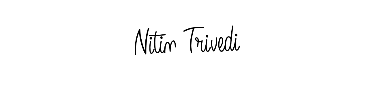 The best way (Angelique-Rose-font-FFP) to make a short signature is to pick only two or three words in your name. The name Nitin Trivedi include a total of six letters. For converting this name. Nitin Trivedi signature style 5 images and pictures png