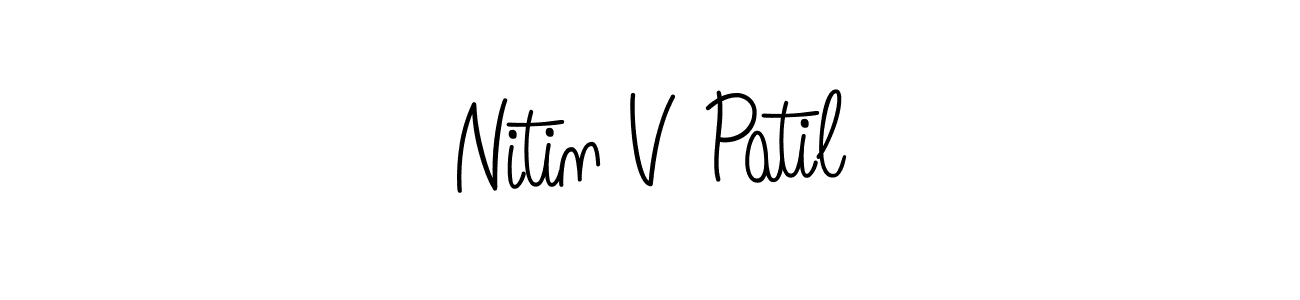 It looks lik you need a new signature style for name Nitin V Patil. Design unique handwritten (Angelique-Rose-font-FFP) signature with our free signature maker in just a few clicks. Nitin V Patil signature style 5 images and pictures png