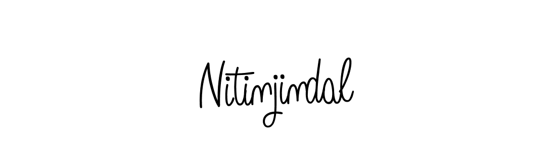 How to Draw Nitinjindal signature style? Angelique-Rose-font-FFP is a latest design signature styles for name Nitinjindal. Nitinjindal signature style 5 images and pictures png