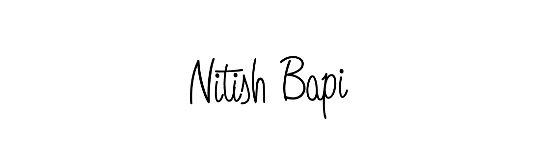 Create a beautiful signature design for name Nitish Bapi. With this signature (Angelique-Rose-font-FFP) fonts, you can make a handwritten signature for free. Nitish Bapi signature style 5 images and pictures png