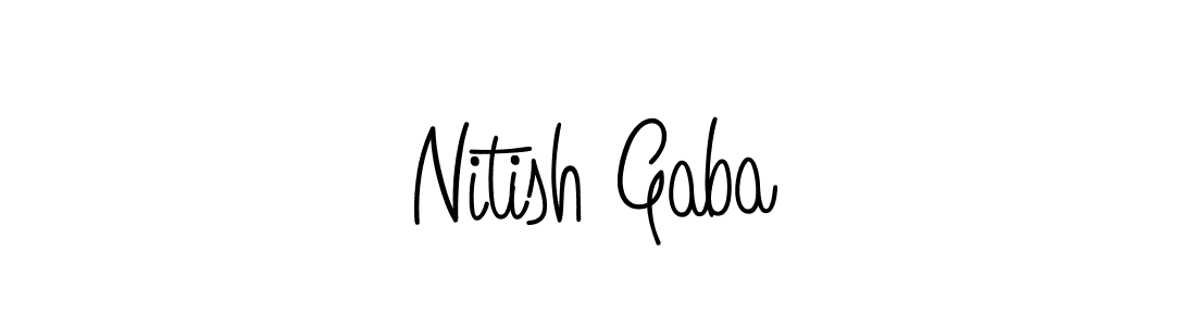 This is the best signature style for the Nitish Gaba name. Also you like these signature font (Angelique-Rose-font-FFP). Mix name signature. Nitish Gaba signature style 5 images and pictures png