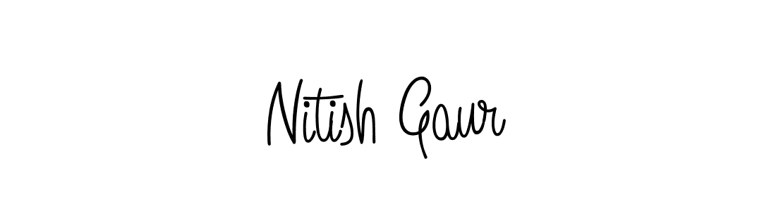 Make a beautiful signature design for name Nitish Gaur. Use this online signature maker to create a handwritten signature for free. Nitish Gaur signature style 5 images and pictures png