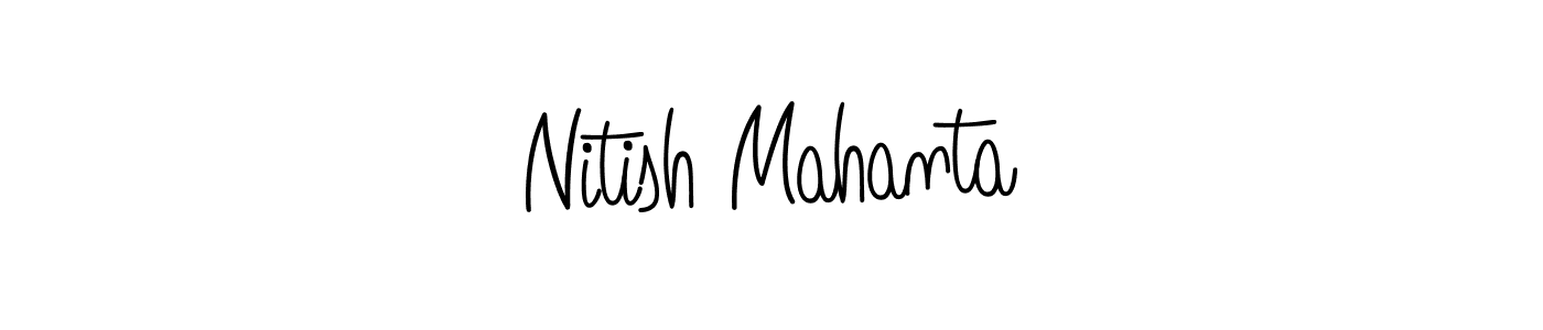 Best and Professional Signature Style for Nitish Mahanta. Angelique-Rose-font-FFP Best Signature Style Collection. Nitish Mahanta signature style 5 images and pictures png