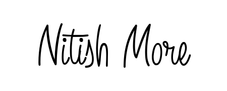 A modern signature idea for name Nitish More using Angelique-Rose-font-FFP font. Clean strokes and elegant curves make it stand out instantly. Nitish More signature style 5 images and pictures png
