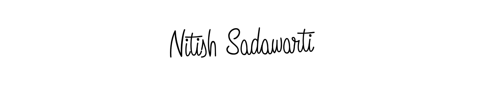 How to make Nitish Sadawarti signature? Angelique-Rose-font-FFP is a professional autograph style. Create handwritten signature for Nitish Sadawarti name. Nitish Sadawarti signature style 5 images and pictures png