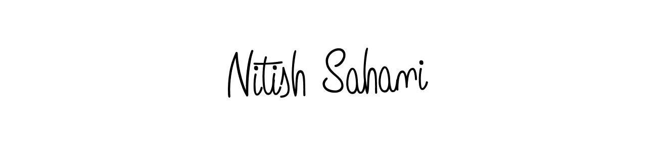 if you are searching for the best signature style for your name Nitish Sahani. so please give up your signature search. here we have designed multiple signature styles  using Angelique-Rose-font-FFP. Nitish Sahani signature style 5 images and pictures png