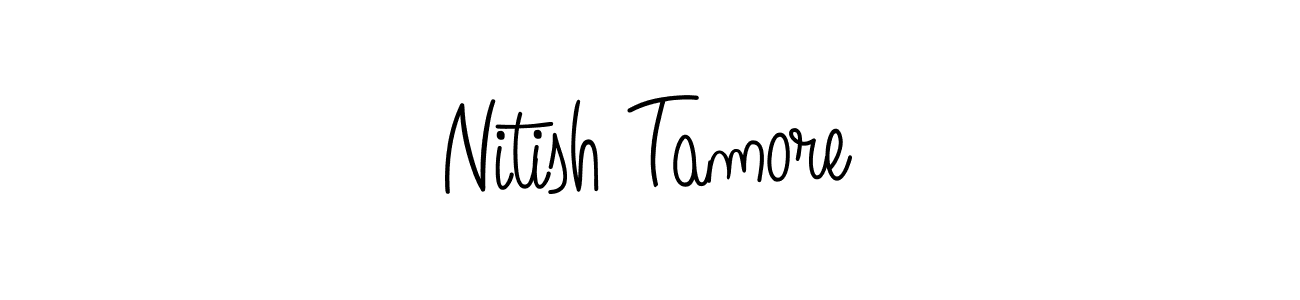 Also You can easily find your signature by using the search form. We will create Nitish Tamore name handwritten signature images for you free of cost using Angelique-Rose-font-FFP sign style. Nitish Tamore signature style 5 images and pictures png