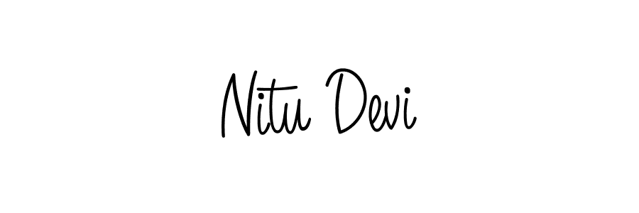 You should practise on your own different ways (Angelique-Rose-font-FFP) to write your name (Nitu Devi) in signature. don't let someone else do it for you. Nitu Devi signature style 5 images and pictures png