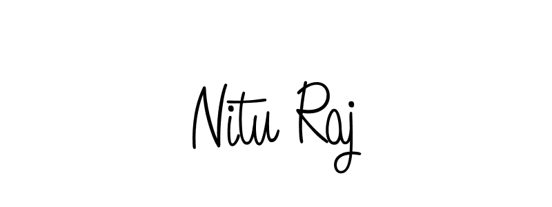 How to make Nitu Raj signature? Angelique-Rose-font-FFP is a professional autograph style. Create handwritten signature for Nitu Raj name. Nitu Raj signature style 5 images and pictures png