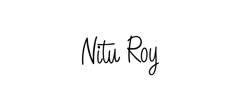 Use a signature maker to create a handwritten signature online. With this signature software, you can design (Angelique-Rose-font-FFP) your own signature for name Nitu Roy. Nitu Roy signature style 5 images and pictures png