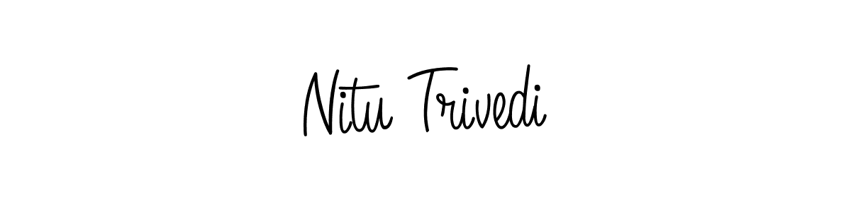Angelique-Rose-font-FFP is a professional signature style that is perfect for those who want to add a touch of class to their signature. It is also a great choice for those who want to make their signature more unique. Get Nitu Trivedi name to fancy signature for free. Nitu Trivedi signature style 5 images and pictures png