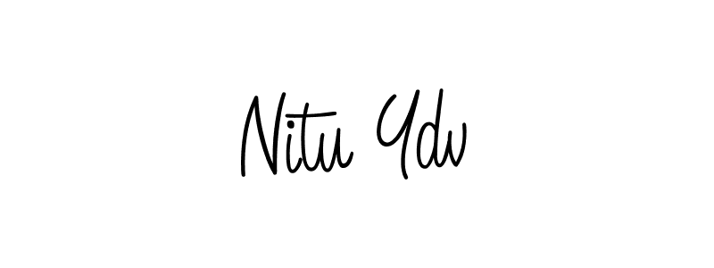 This is the best signature style for the Nitu Ydv name. Also you like these signature font (Angelique-Rose-font-FFP). Mix name signature. Nitu Ydv signature style 5 images and pictures png