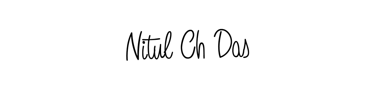 You should practise on your own different ways (Angelique-Rose-font-FFP) to write your name (Nitul Ch Das) in signature. don't let someone else do it for you. Nitul Ch Das signature style 5 images and pictures png