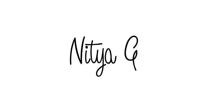 Make a beautiful signature design for name Nitya G. Use this online signature maker to create a handwritten signature for free. Nitya G signature style 5 images and pictures png