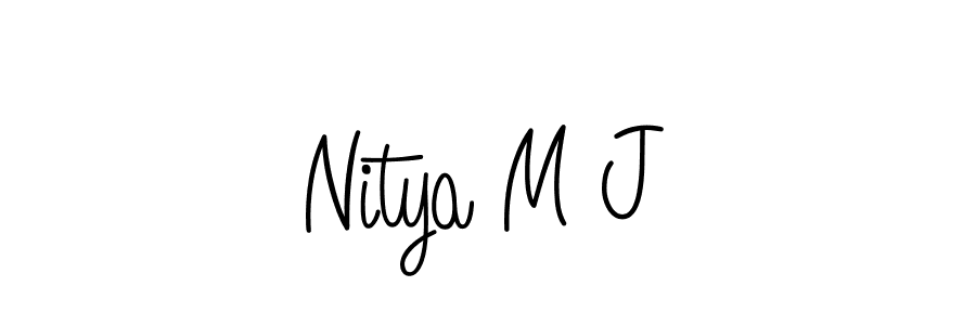 Make a short Nitya M J signature style. Manage your documents anywhere anytime using Angelique-Rose-font-FFP. Create and add eSignatures, submit forms, share and send files easily. Nitya M J signature style 5 images and pictures png