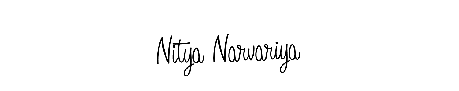 How to make Nitya Narvariya signature? Angelique-Rose-font-FFP is a professional autograph style. Create handwritten signature for Nitya Narvariya name. Nitya Narvariya signature style 5 images and pictures png