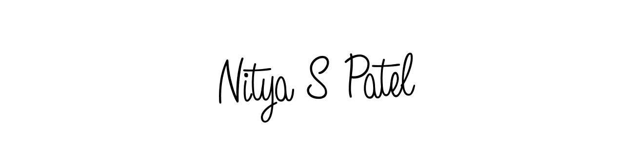 Design your own signature with our free online signature maker. With this signature software, you can create a handwritten (Angelique-Rose-font-FFP) signature for name Nitya S Patel. Nitya S Patel signature style 5 images and pictures png