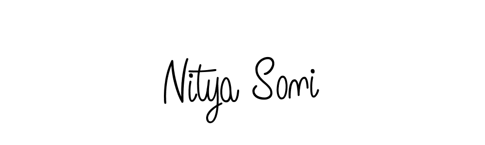 How to Draw Nitya Soni signature style? Angelique-Rose-font-FFP is a latest design signature styles for name Nitya Soni. Nitya Soni signature style 5 images and pictures png