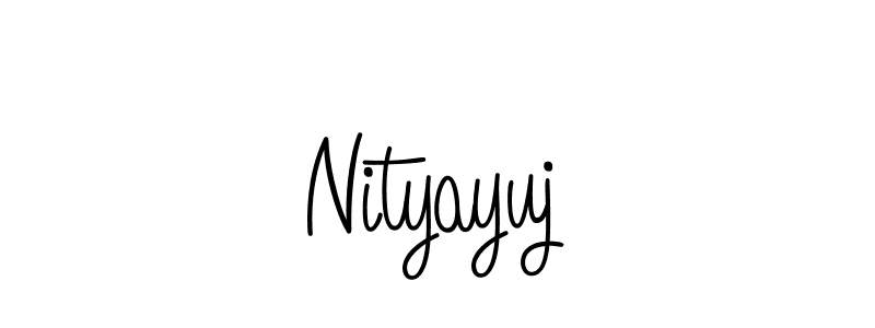 Create a beautiful signature design for name Nityayuj. With this signature (Angelique-Rose-font-FFP) fonts, you can make a handwritten signature for free. Nityayuj signature style 5 images and pictures png