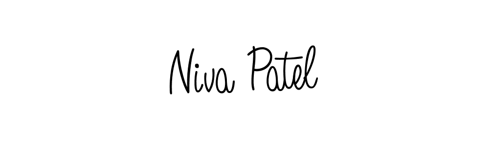 The best way (Angelique-Rose-font-FFP) to make a short signature is to pick only two or three words in your name. The name Niva Patel include a total of six letters. For converting this name. Niva Patel signature style 5 images and pictures png