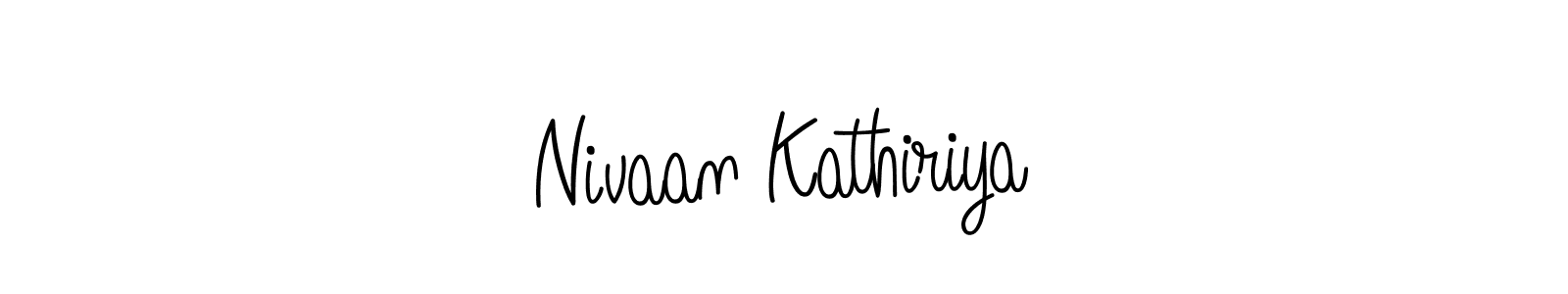 Also we have Nivaan Kathiriya name is the best signature style. Create professional handwritten signature collection using Angelique-Rose-font-FFP autograph style. Nivaan Kathiriya signature style 5 images and pictures png