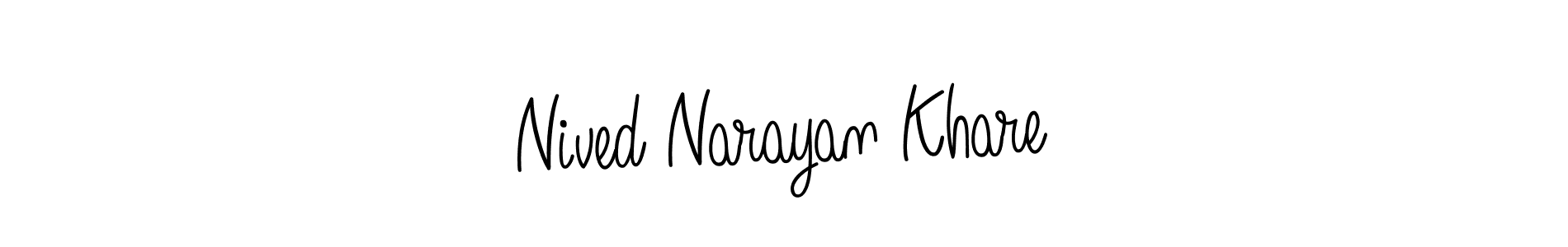 Design your own signature with our free online signature maker. With this signature software, you can create a handwritten (Angelique-Rose-font-FFP) signature for name Nived Narayan Khare. Nived Narayan Khare signature style 5 images and pictures png