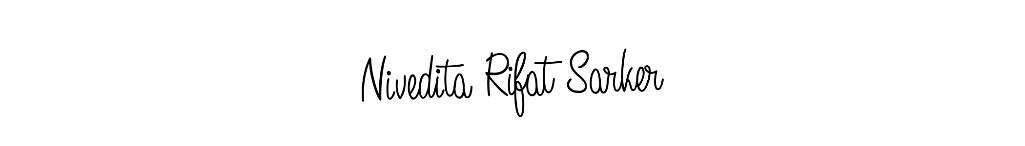 This is the best signature style for the Nivedita Rifat Sarker name. Also you like these signature font (Angelique-Rose-font-FFP). Mix name signature. Nivedita Rifat Sarker signature style 5 images and pictures png