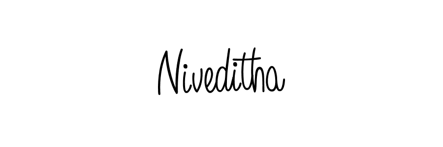 Once you've used our free online signature maker to create your best signature Angelique-Rose-font-FFP style, it's time to enjoy all of the benefits that Niveditha name signing documents. Niveditha signature style 5 images and pictures png