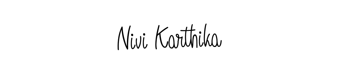Also You can easily find your signature by using the search form. We will create Nivi Karthika name handwritten signature images for you free of cost using Angelique-Rose-font-FFP sign style. Nivi Karthika signature style 5 images and pictures png