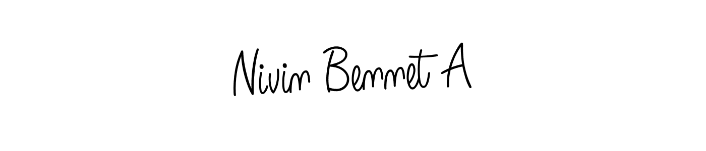 This is the best signature style for the Nivin Bennet A name. Also you like these signature font (Angelique-Rose-font-FFP). Mix name signature. Nivin Bennet A signature style 5 images and pictures png