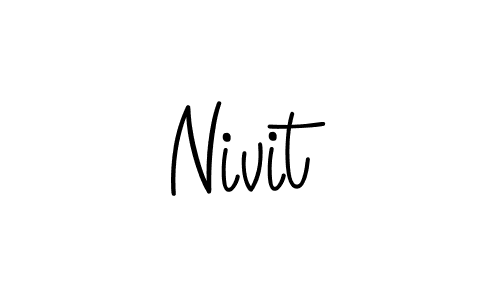 How to make Nivit name signature. Use Angelique-Rose-font-FFP style for creating short signs online. This is the latest handwritten sign. Nivit signature style 5 images and pictures png