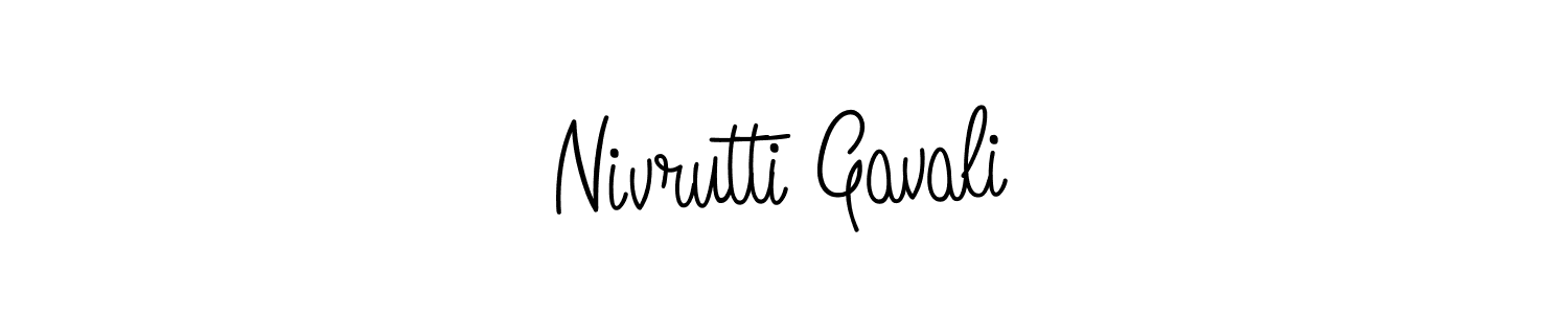 Use a signature maker to create a handwritten signature online. With this signature software, you can design (Angelique-Rose-font-FFP) your own signature for name Nivrutti Gavali. Nivrutti Gavali signature style 5 images and pictures png